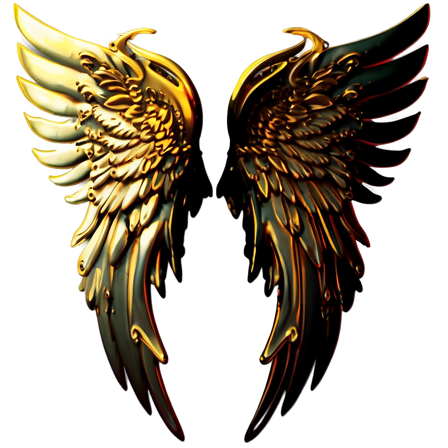 Surreal Angel Wings Emblem Png 4 PNG