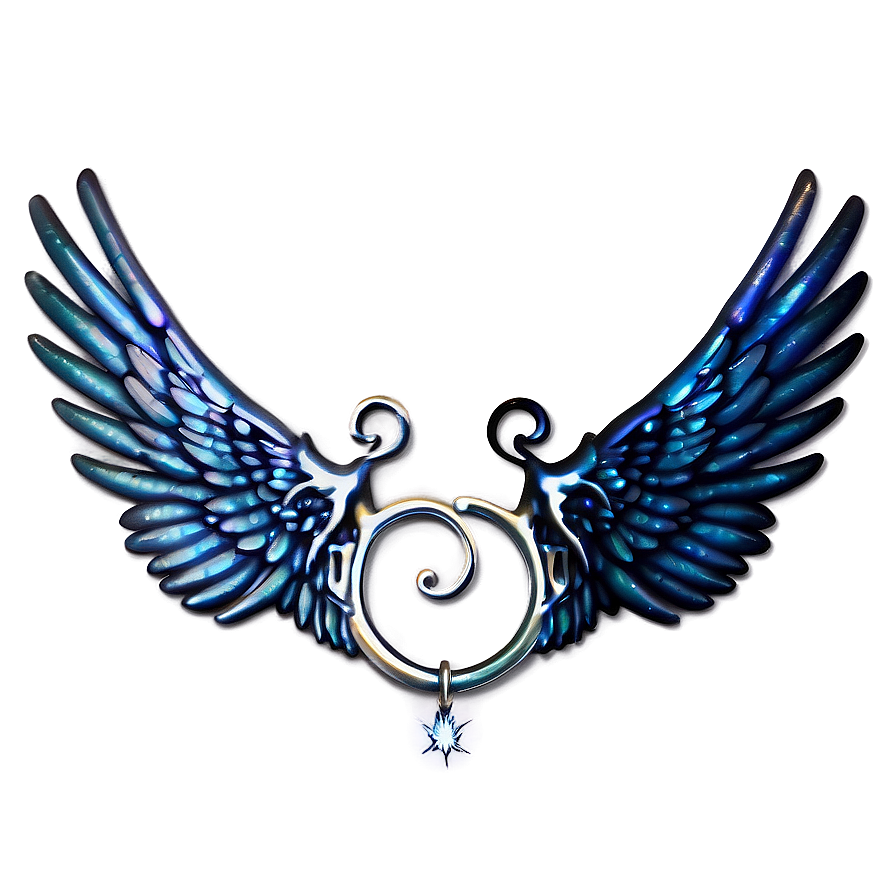 Surreal Angel Wings Emblem Png Kdj PNG