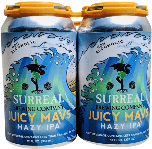 Surreal Brewing Non Alcoholic Juicy Mavs Hazy I P A PNG