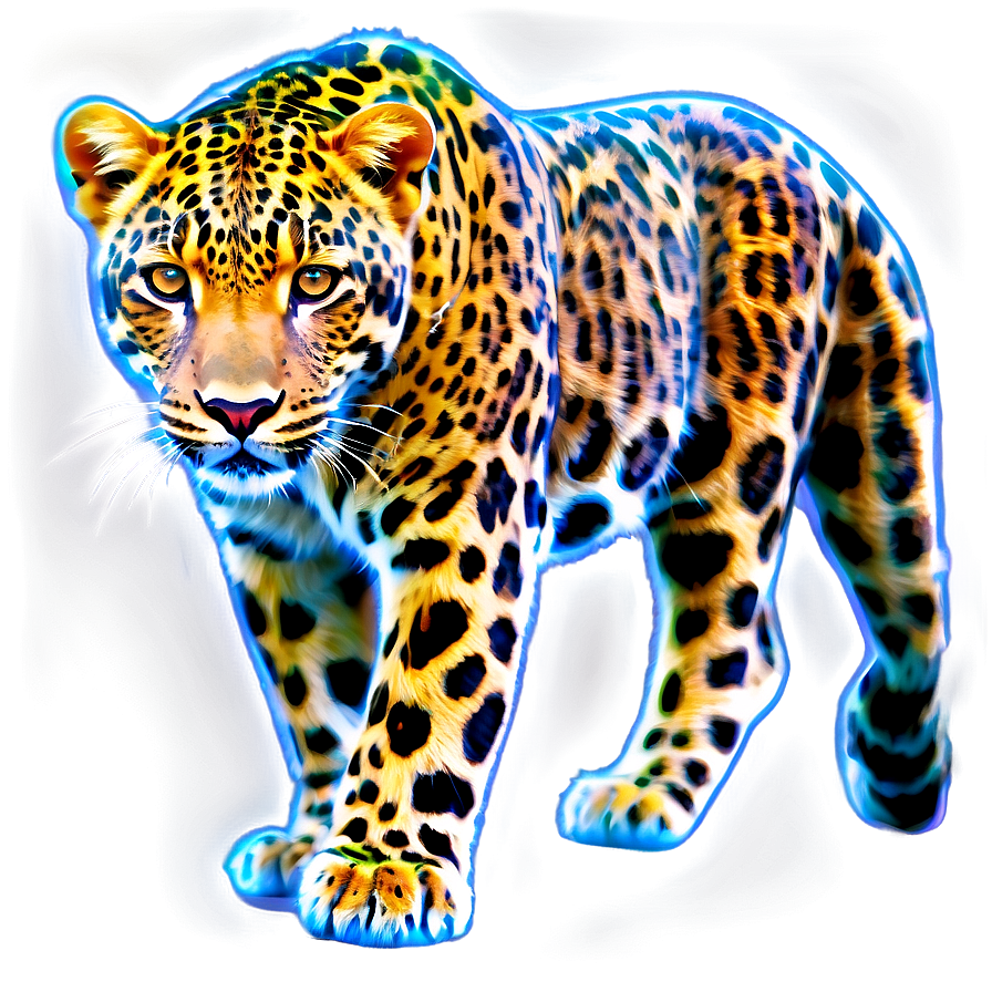 Surreal Cosmic Leopard Png Arq93 PNG
