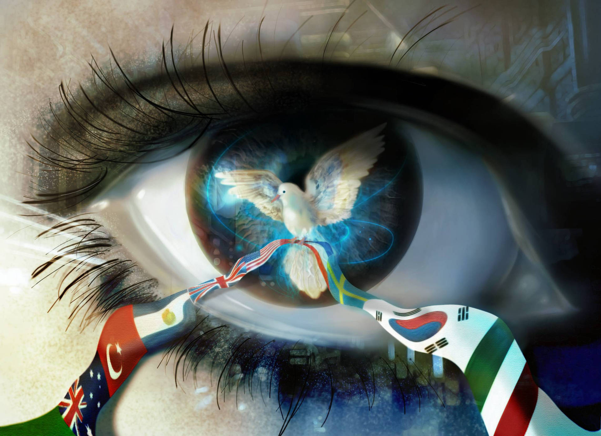 Surreal Eye Of Peace Picture