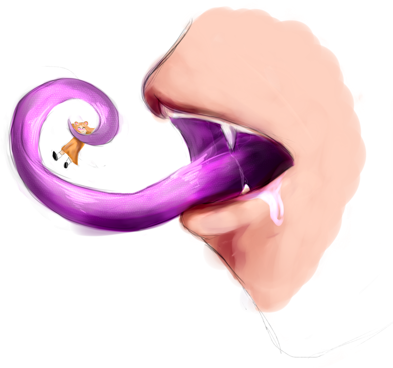 Surreal Tongue Whirl Artwork PNG