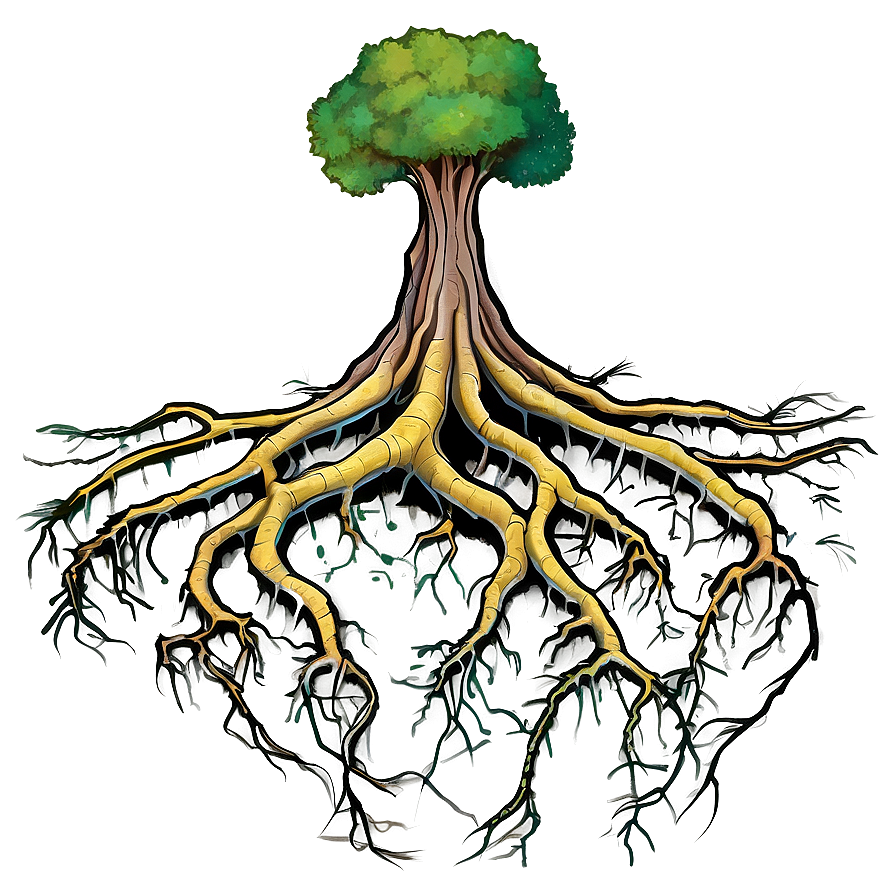 Surreal Tree Roots Concept Png Mqy24 PNG