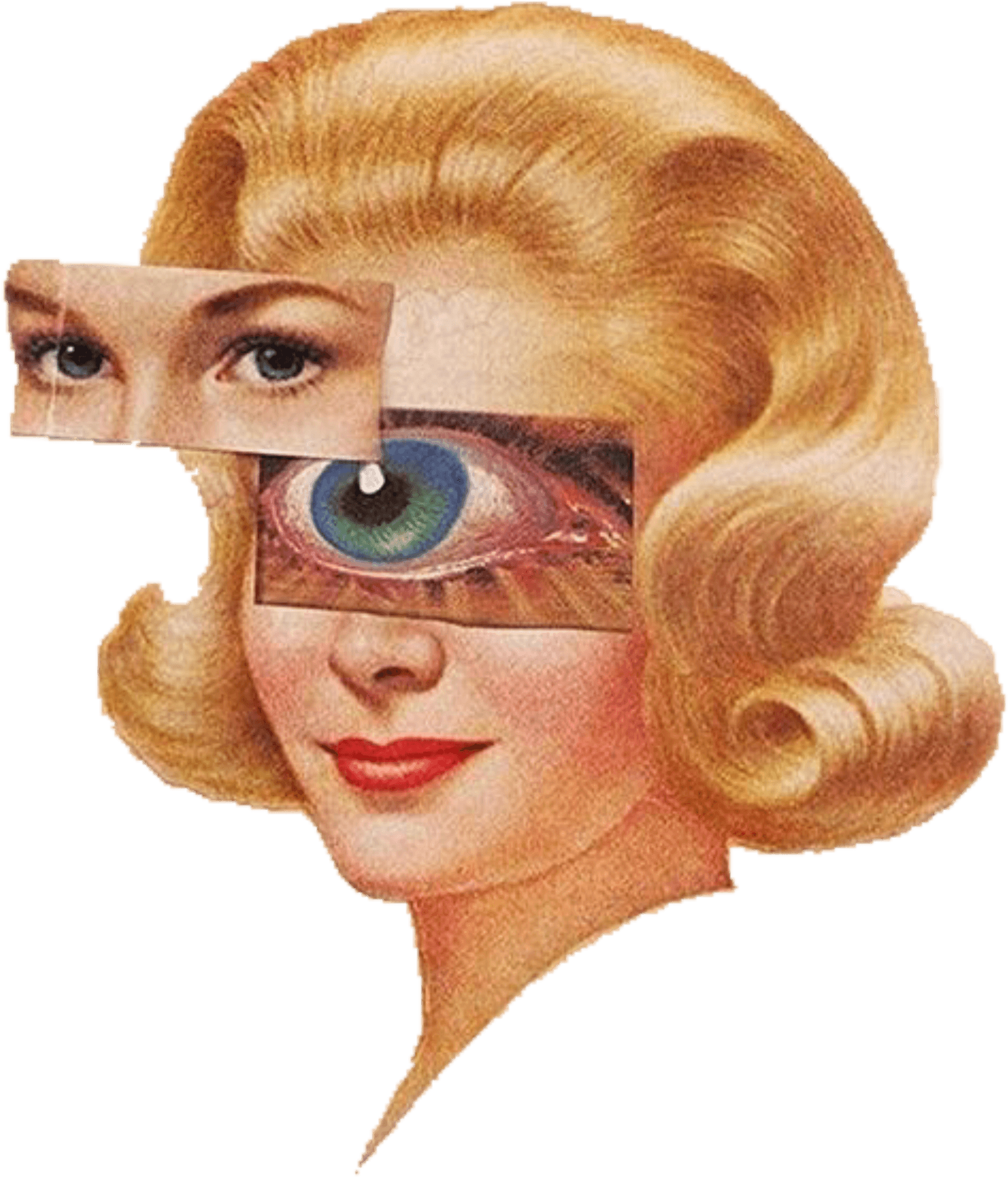 Download Surreal Vintage Eye Collage | Wallpapers.com