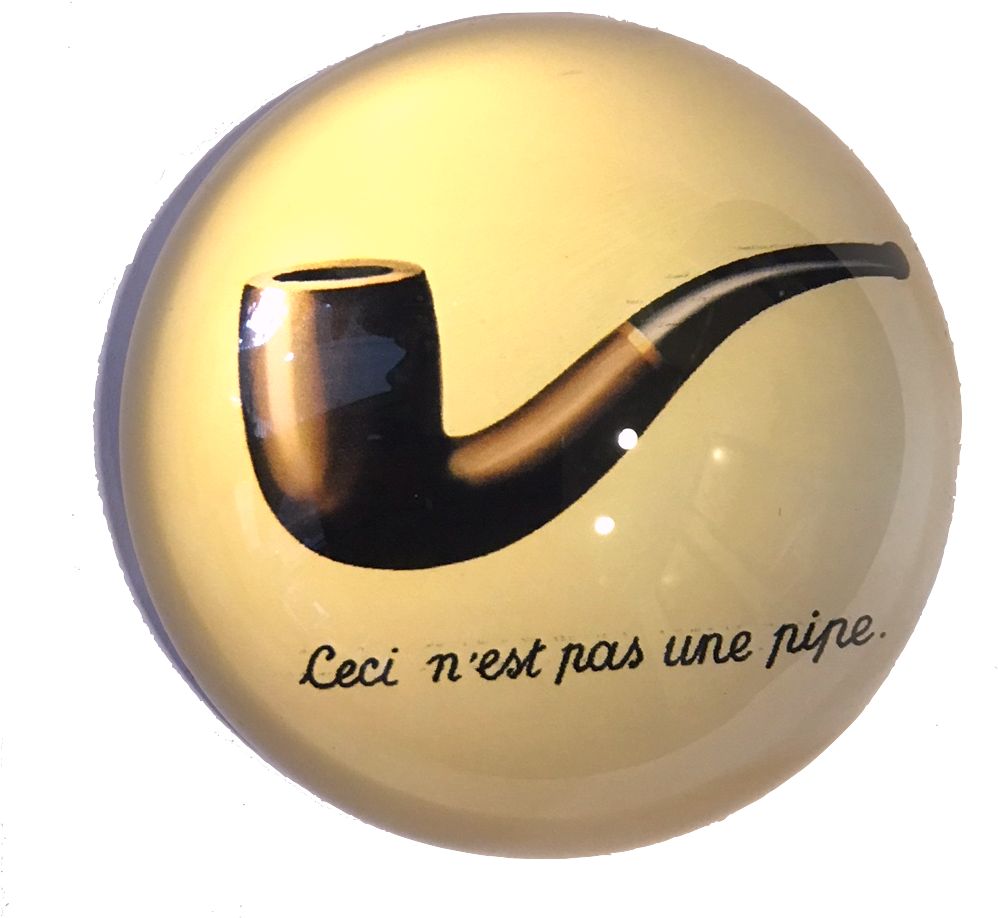 Surrealist Pipe Paradox PNG