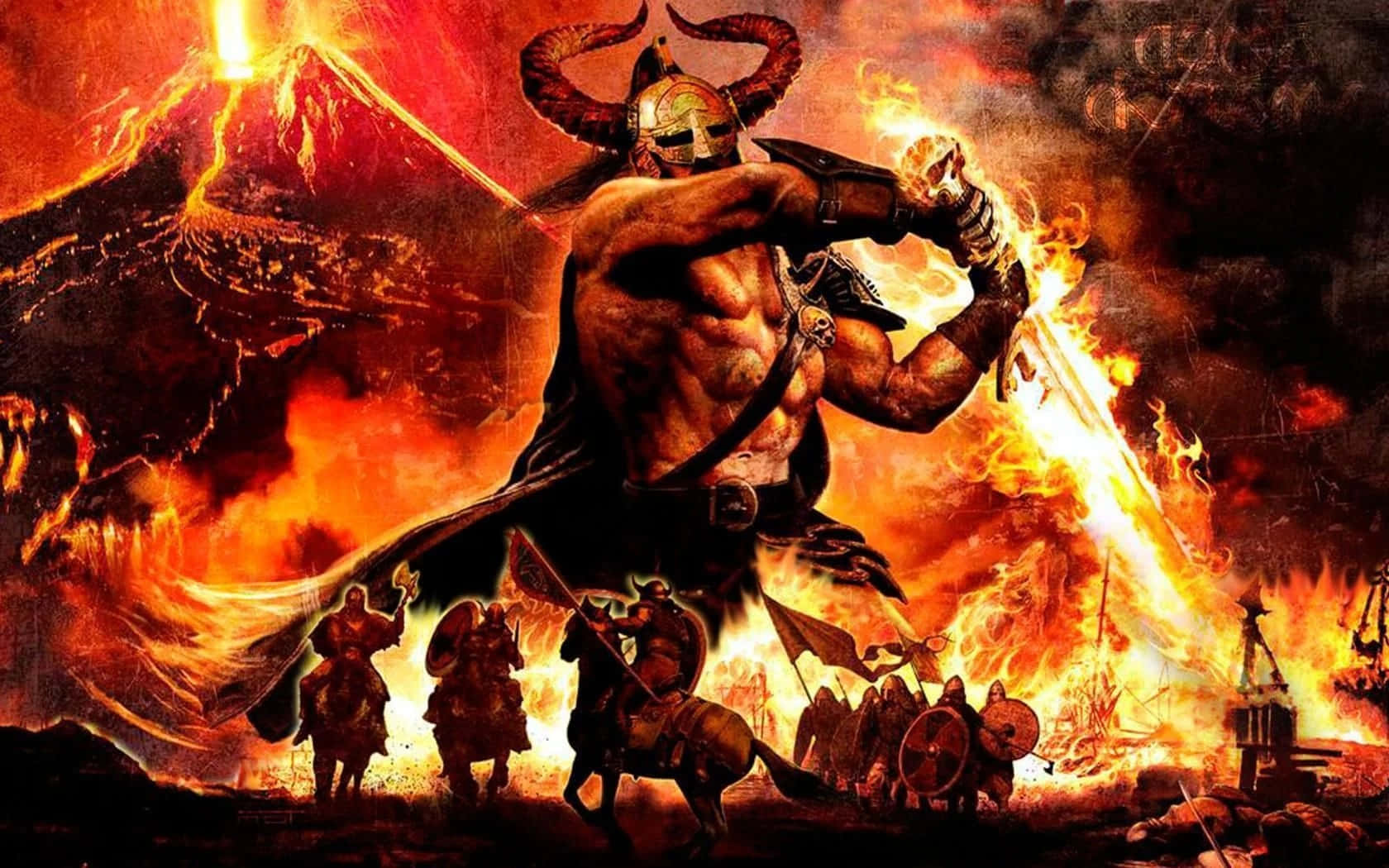 The Unstoppable SurturPrepares to Destroy Asgard" Wallpaper