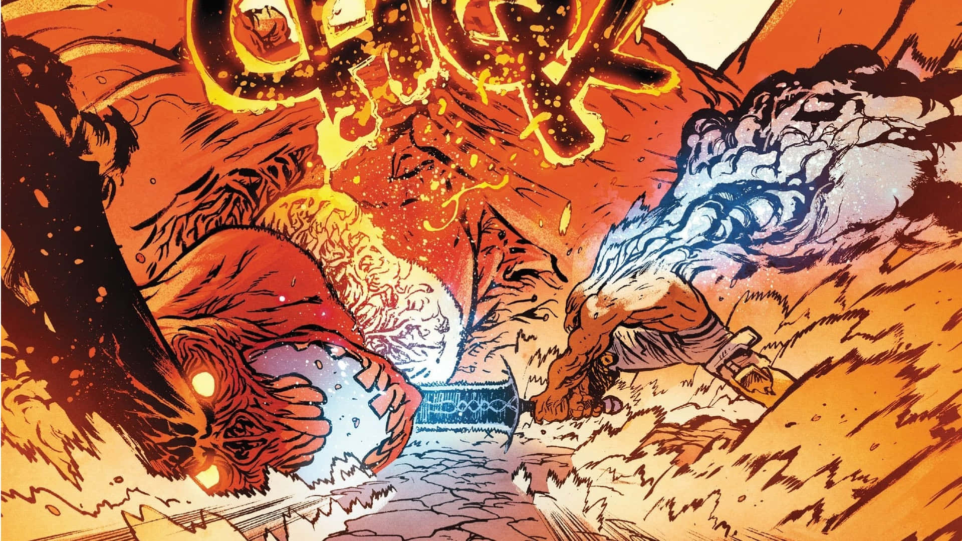 Locked in an eternal fight with Asgard, Surtur emerges as a force of destruction Wallpaper