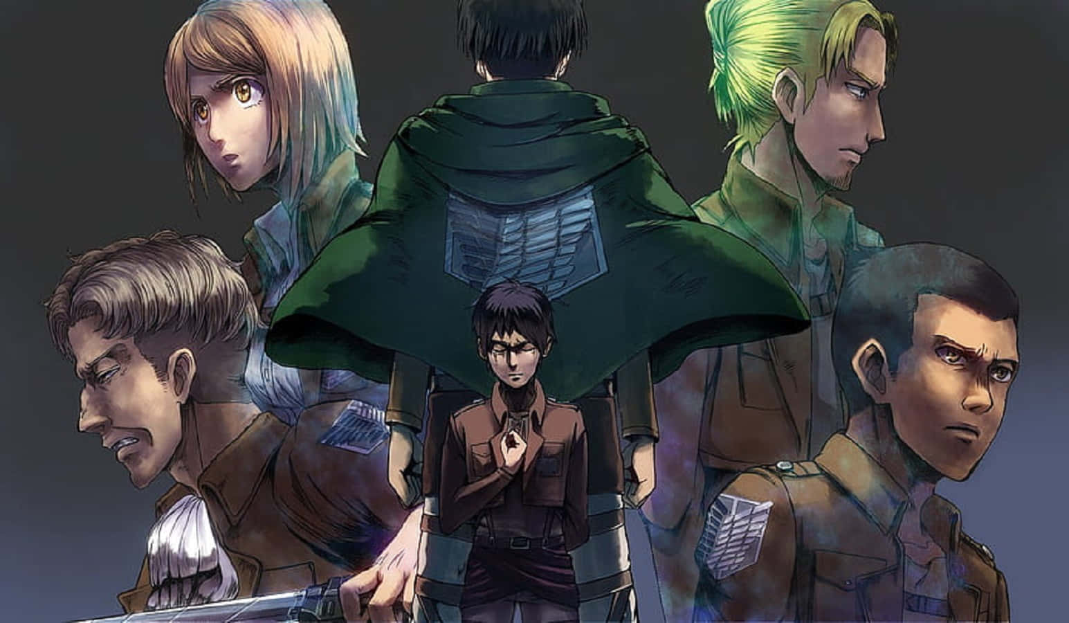Brave Your Fears and Join The Survey Corps Wallpaper