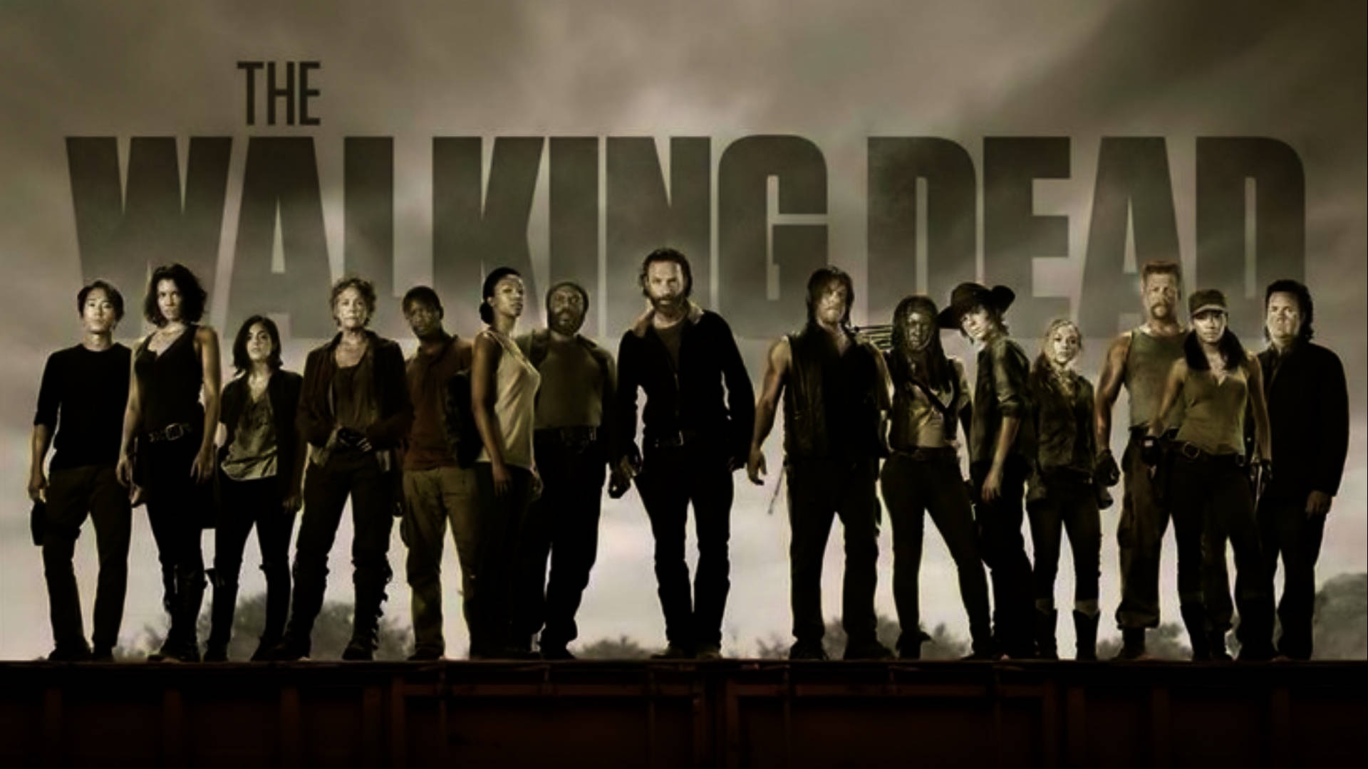 Surviving Characters Of The Walking Dead Season 10 Wallpaper
