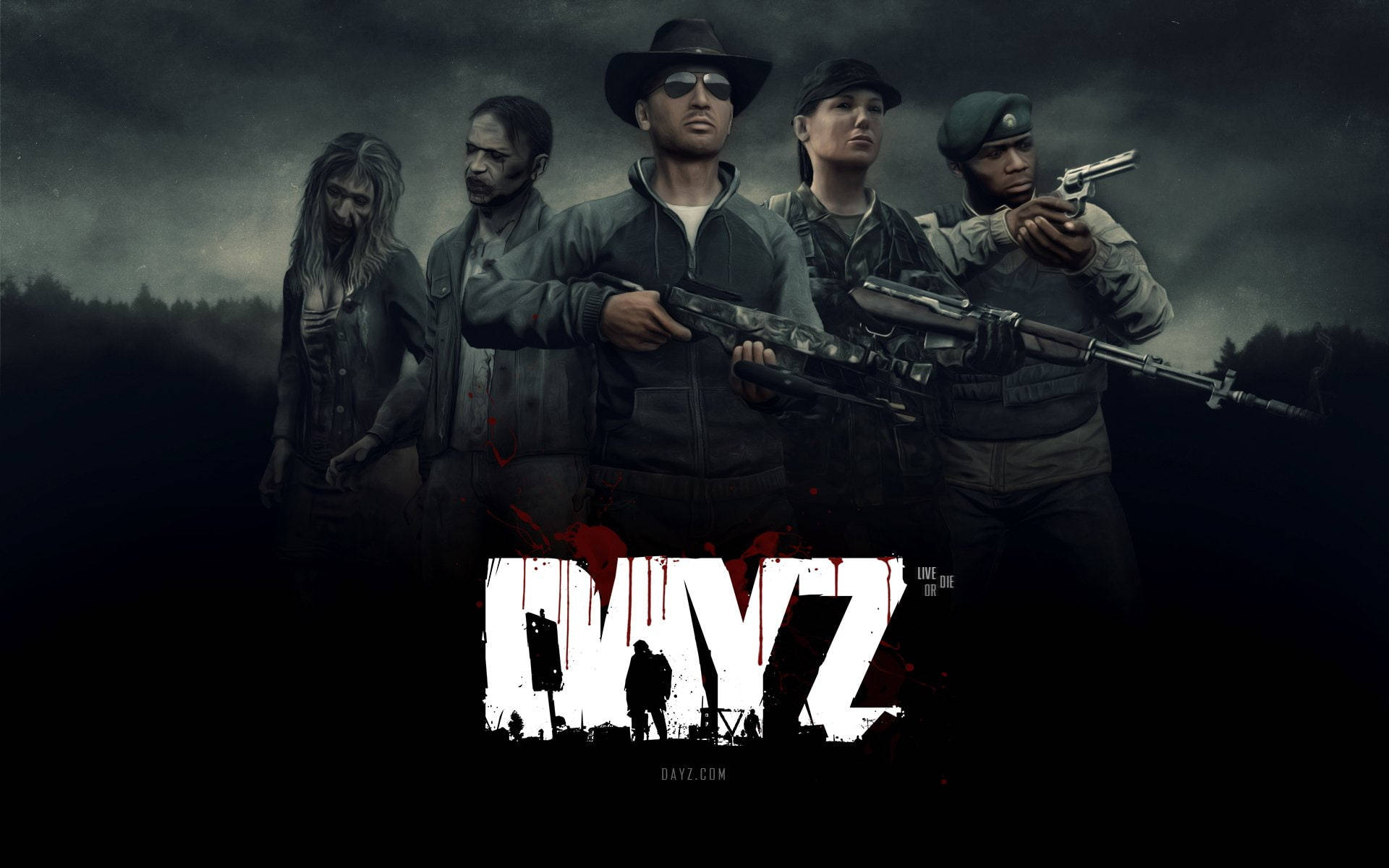 Survivors And Zombies Dayz Desktop Wallpaper