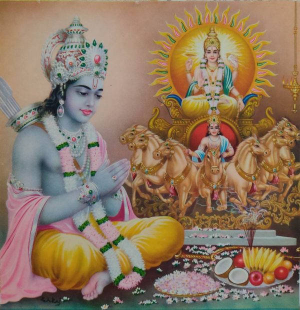 Surya Bhagwan And Krishna Wallpaper