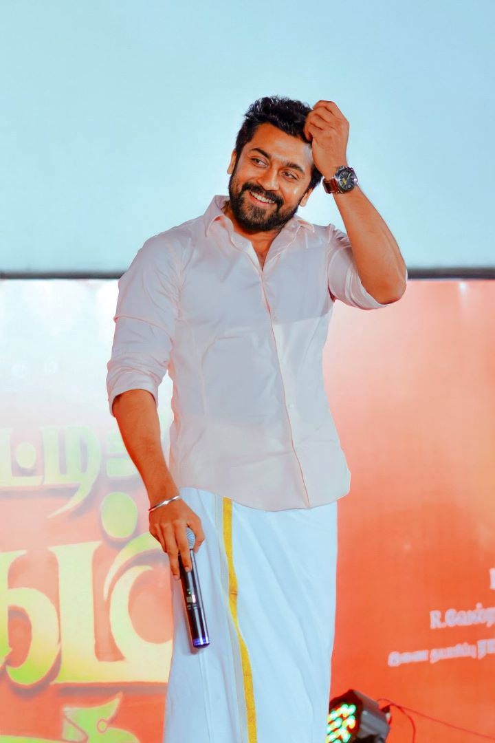 Surya Donning A Lungi Hd Wallpaper