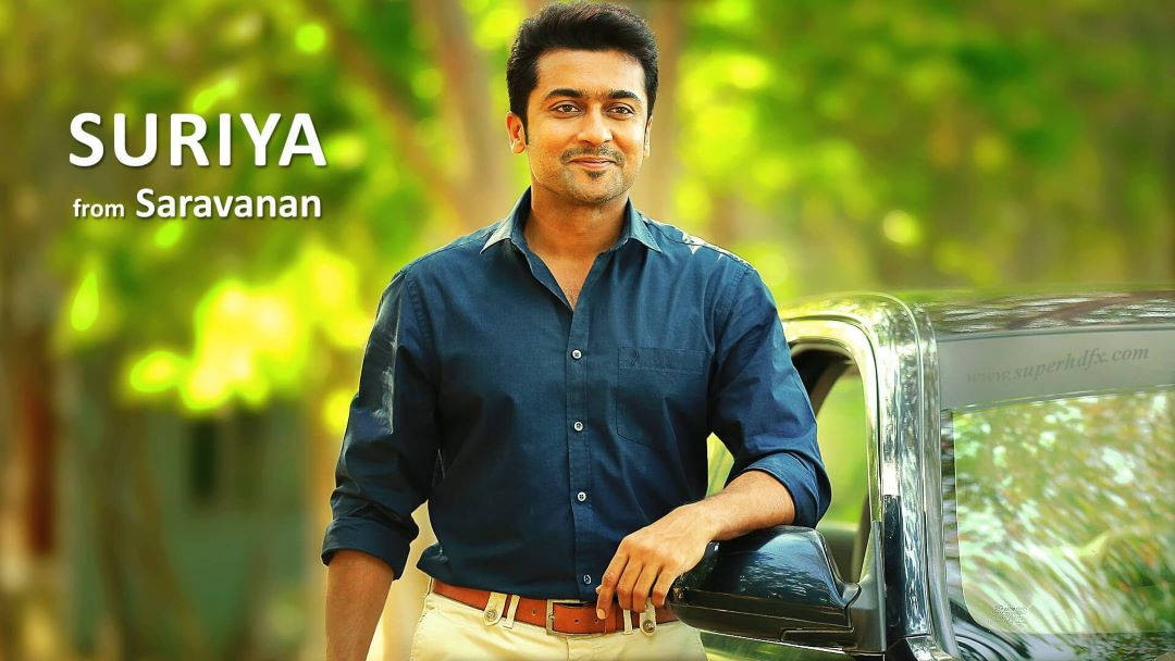 Surya Slouches Against The Car Wallpaper