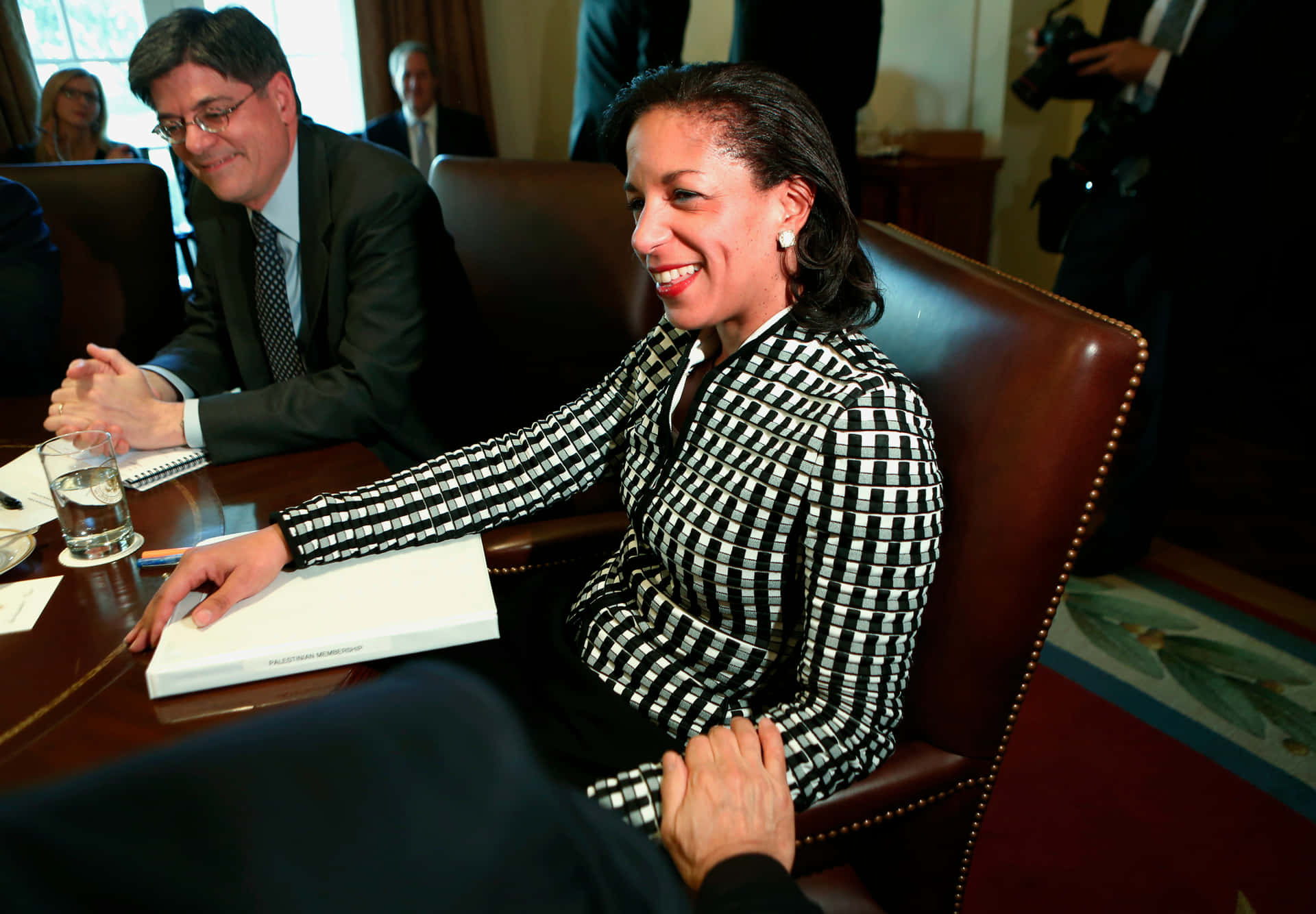 Susan Rice Smiling During Meeting Wallpaper