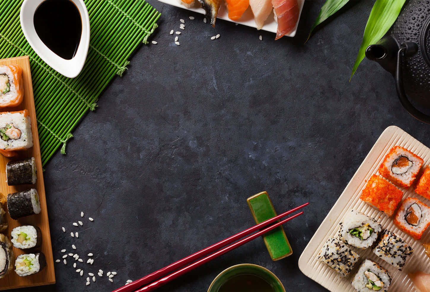 A Delectable Sushi Platter Arrangement