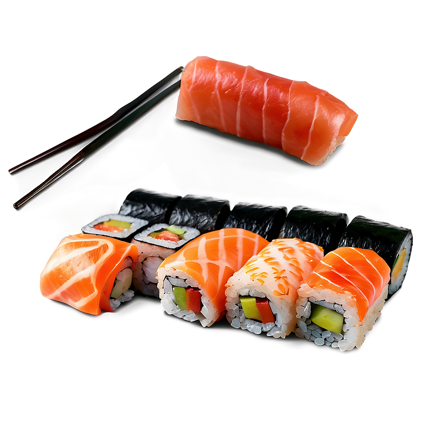 Sushi And Chopsticks Png 05212024 PNG