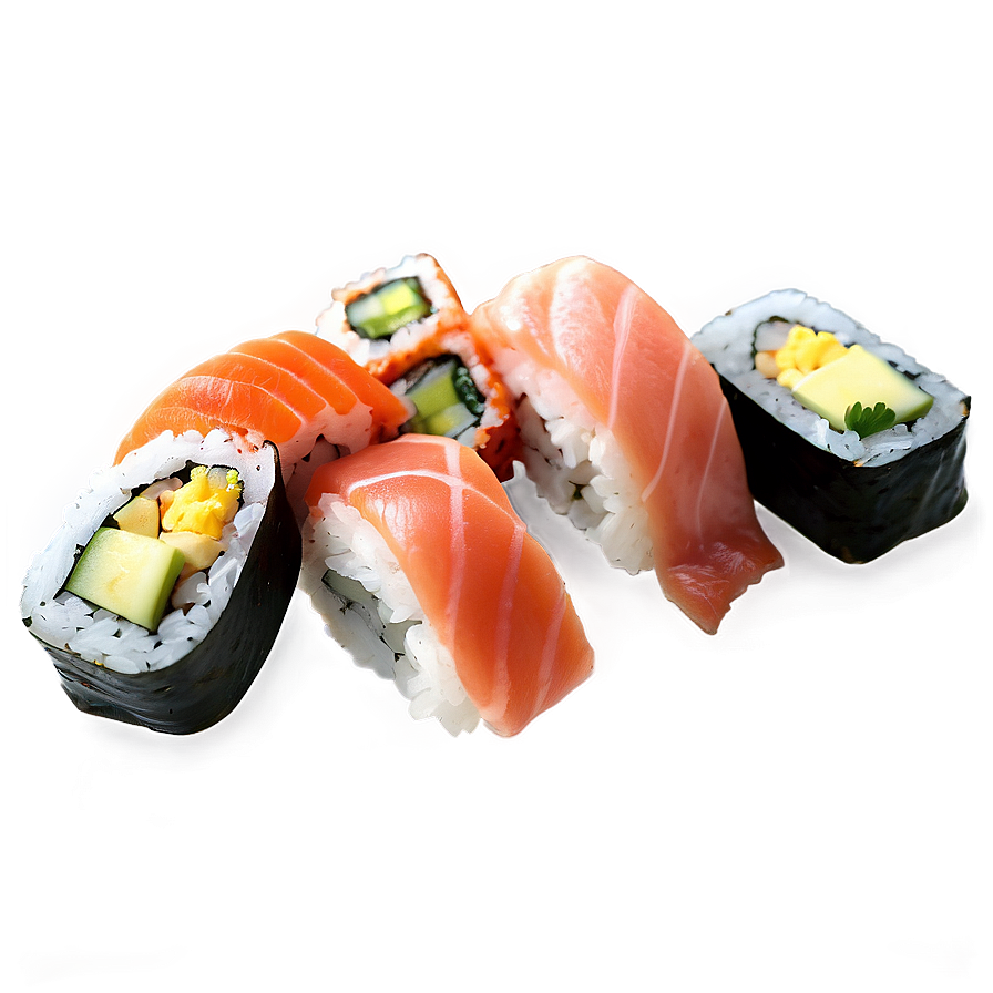 Download Sushi And Sashimi Feast Png 66 | Wallpapers.com