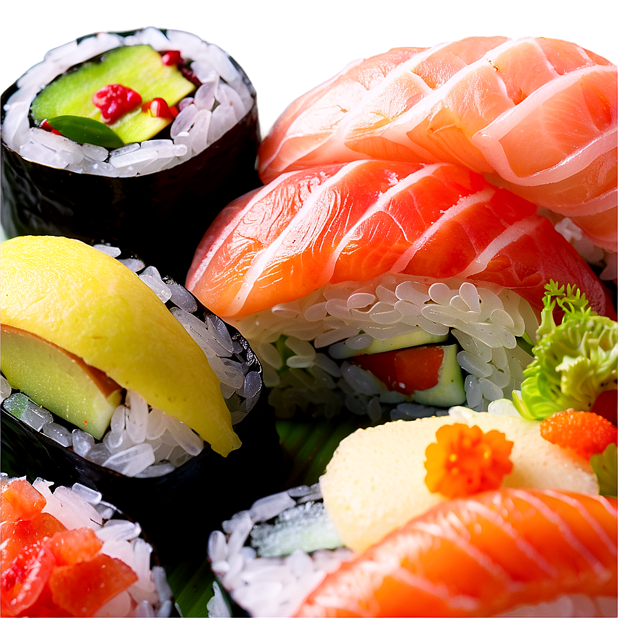 Sushi And Sashimi Feast Png Nll PNG