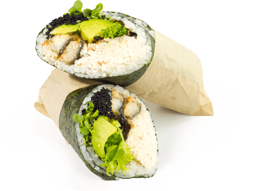 Sushi Burrito Hybrid Dish PNG