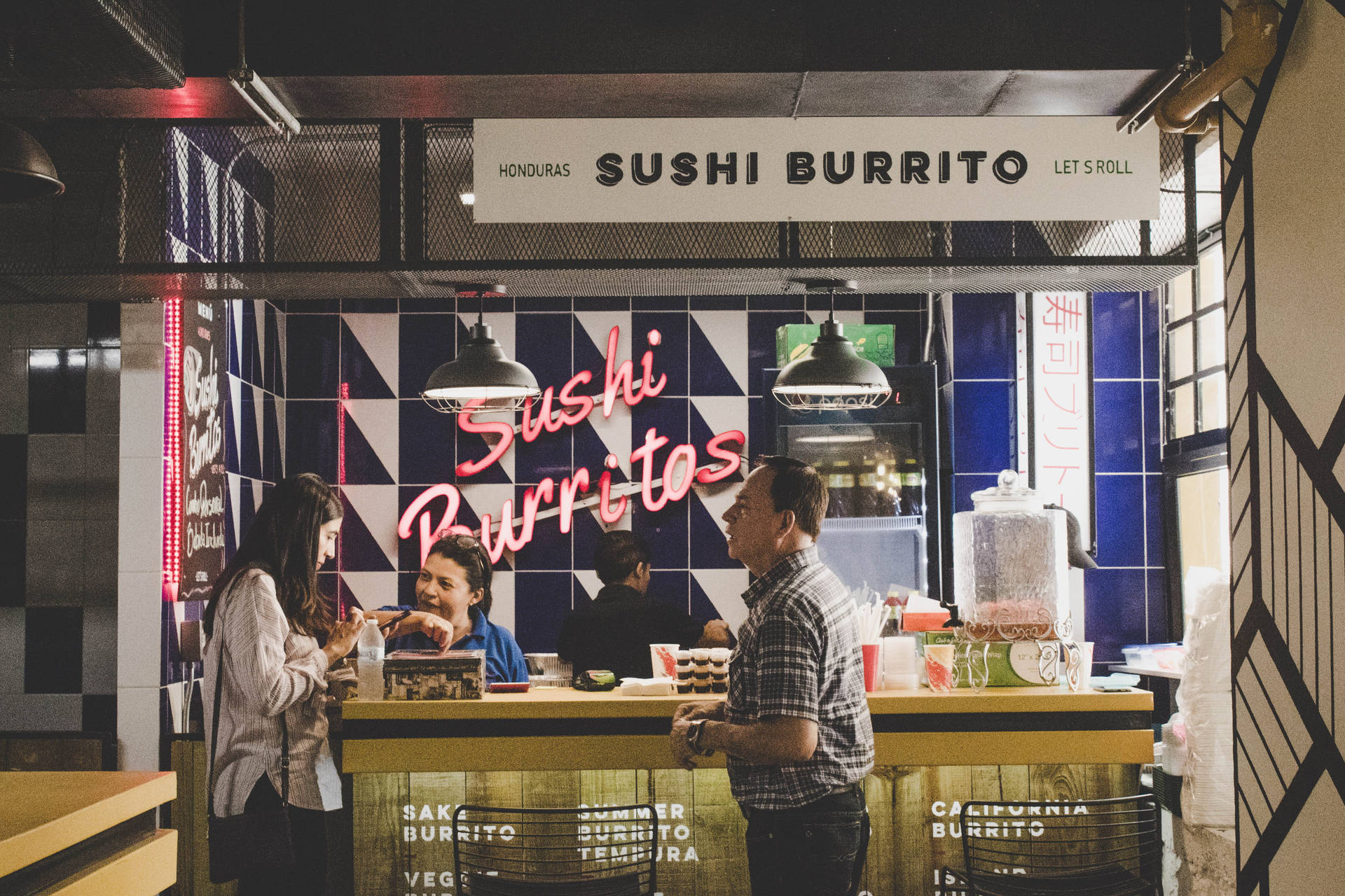 Sushi Burrito Restaurant Wallpaper