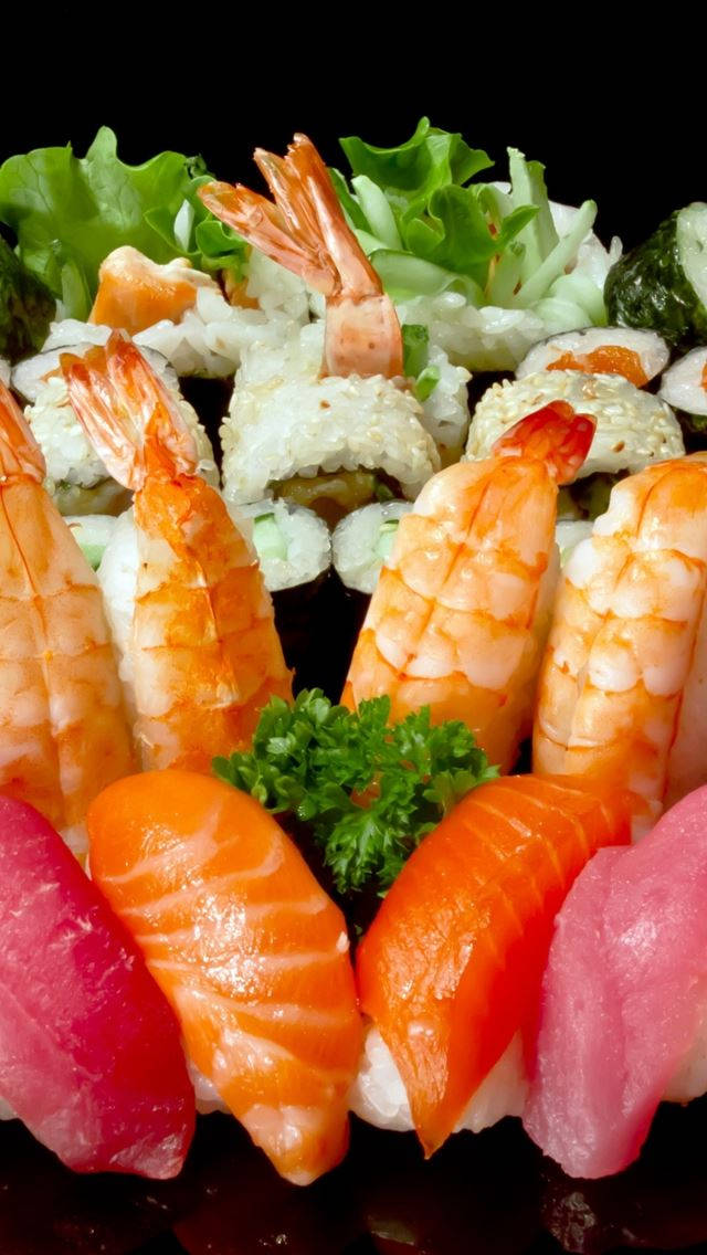 Sushi Ebi Food Iphone Wallpaper