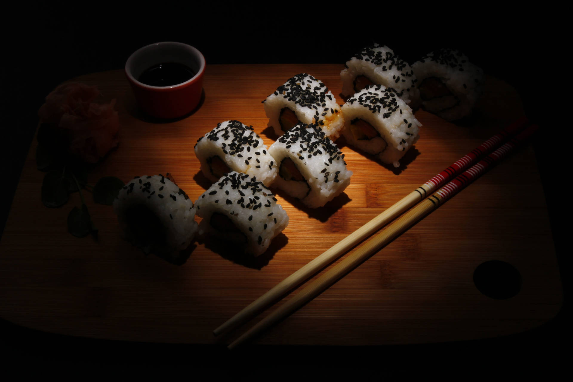 Sushi Foto Skud: En ret du kan nyde hver dag. Wallpaper