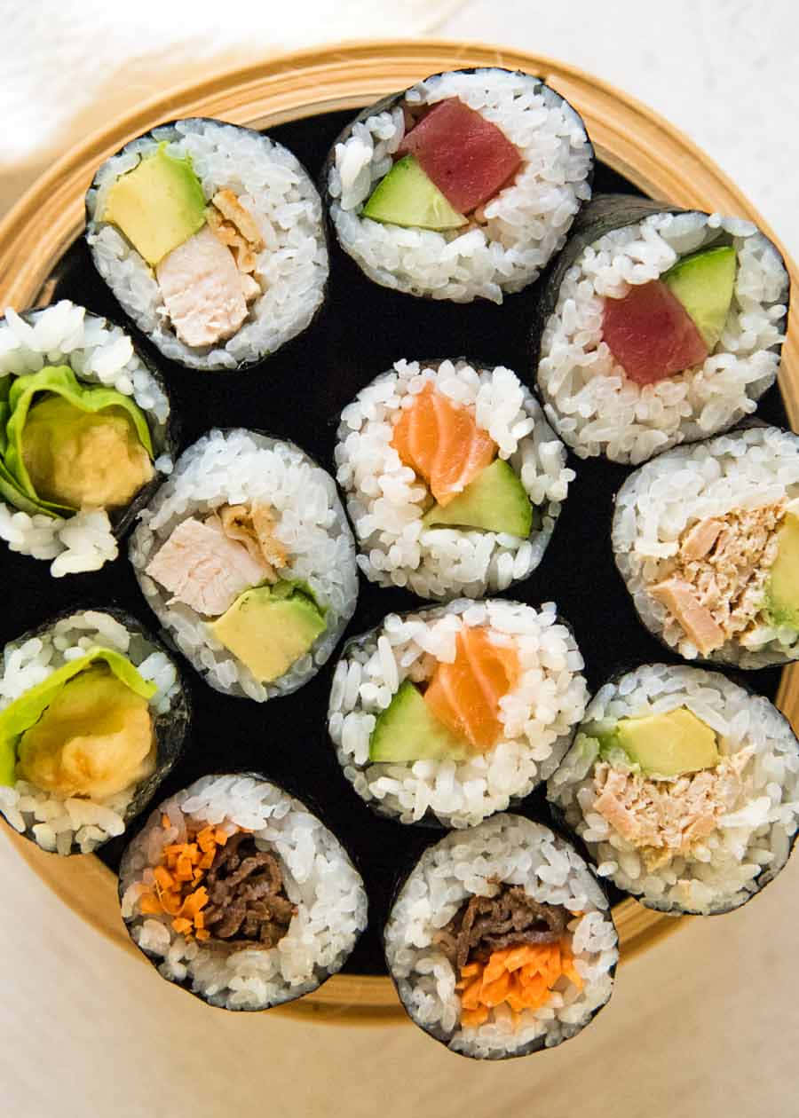 Nyderlidt Sushi Med En Smuk Udsigt.