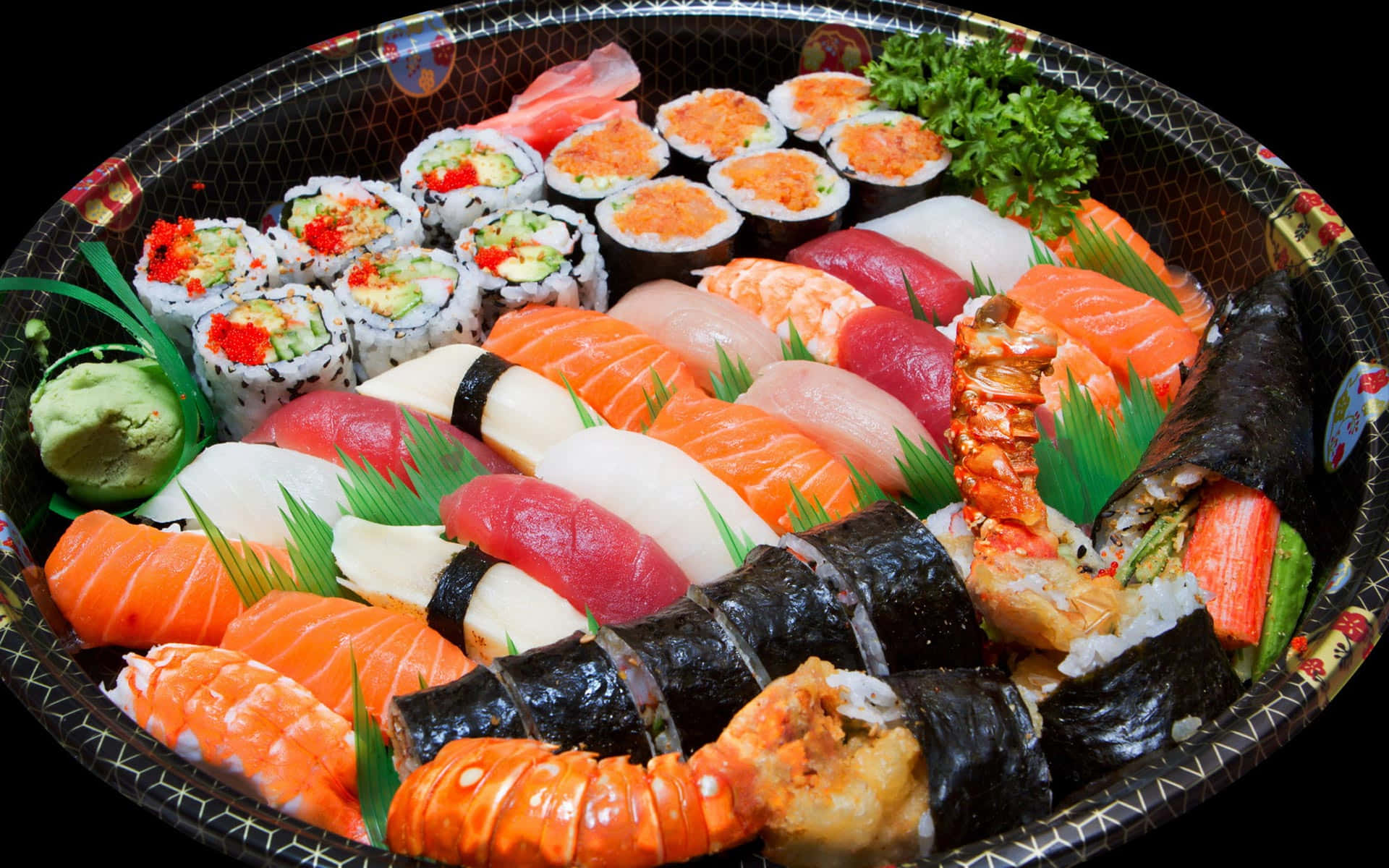 Frischzubereitetes Sushi, Bereit, Um Verschlungen Zu Werden!