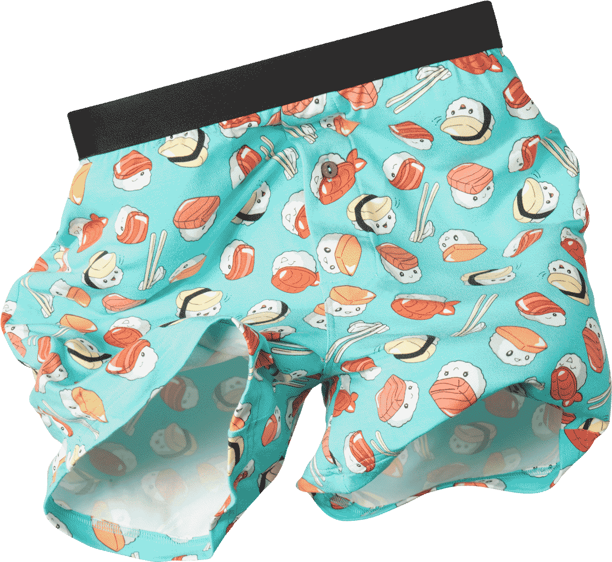 Sushi Print Boxer Shorts PNG