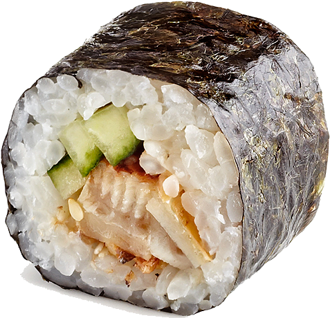 Sushi Roll Closeup PNG