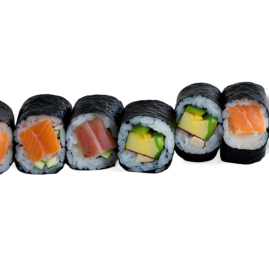 Sushi Roll Varieties Png Kxp PNG