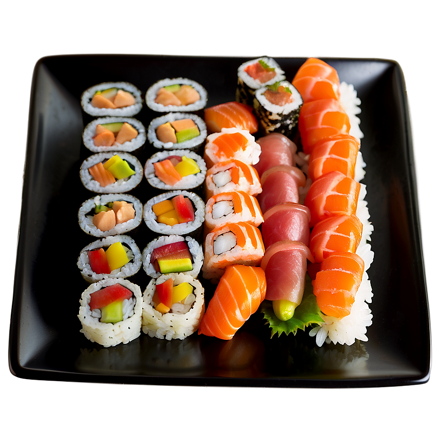 Download Sushi Sampler Platter Png Suu | Wallpapers.com