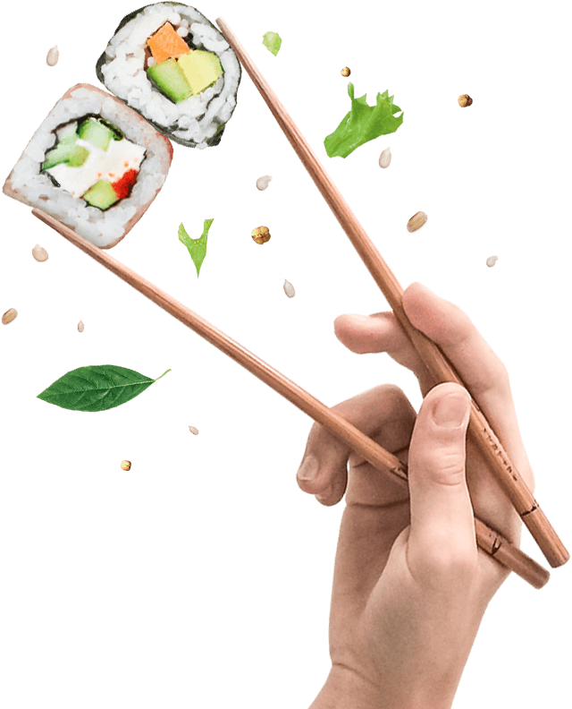 Sushi Suspendedin Midair PNG