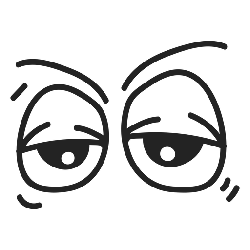 Suspicious Cartoon Eyes PNG