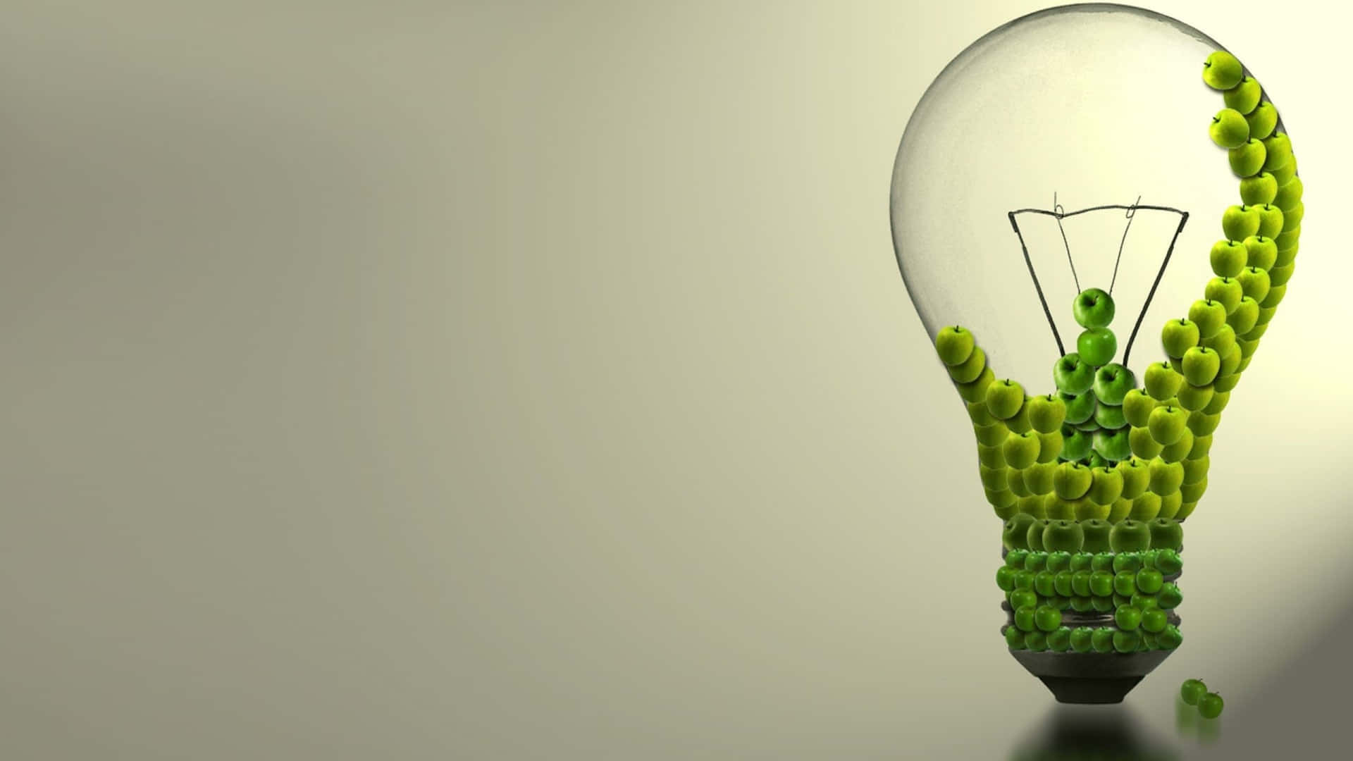 Sustainability Light Bulb Wallpaper