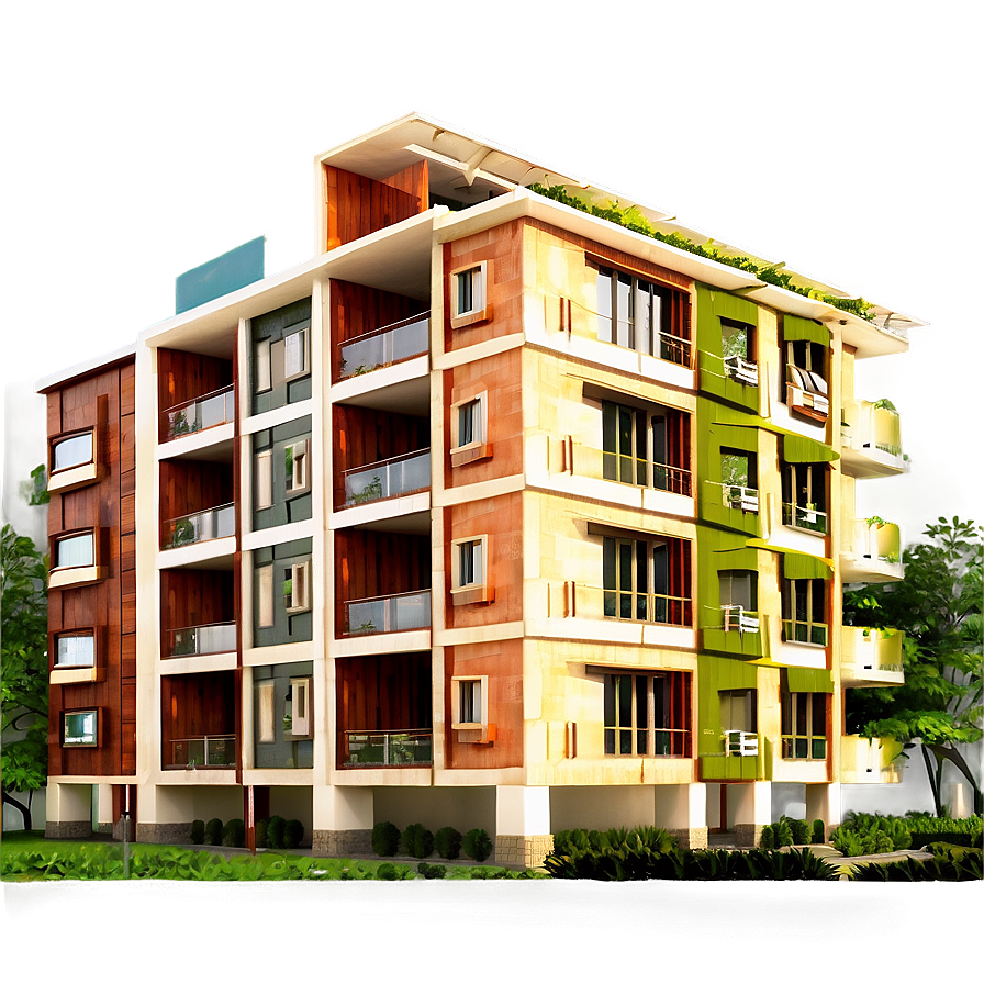 Sustainable Apartment Architecture Png Yky83 PNG