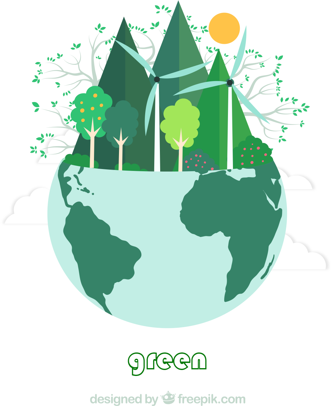 Sustainable Earth Concept PNG