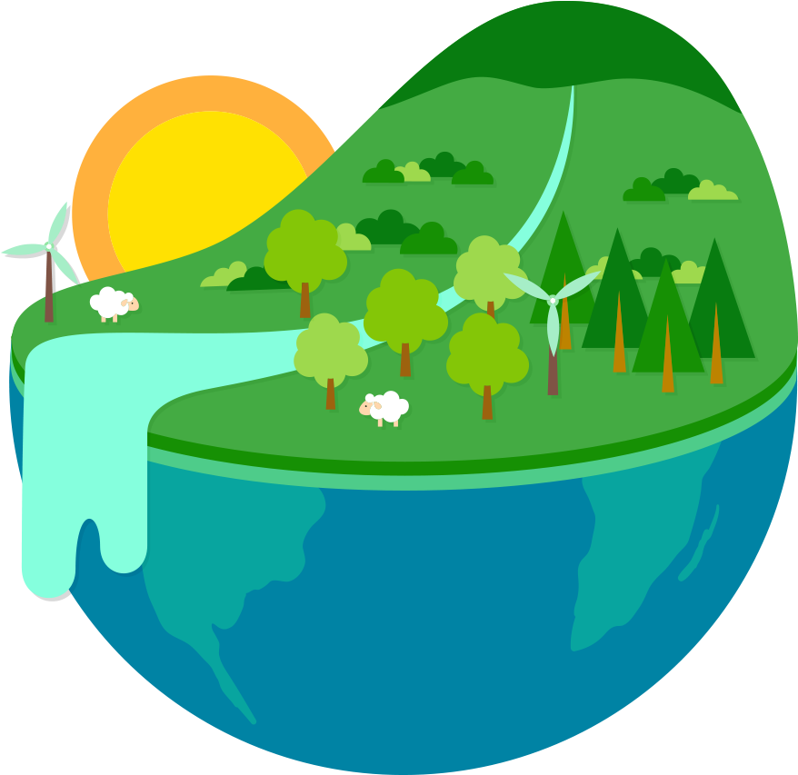 Sustainable Earth Concept PNG