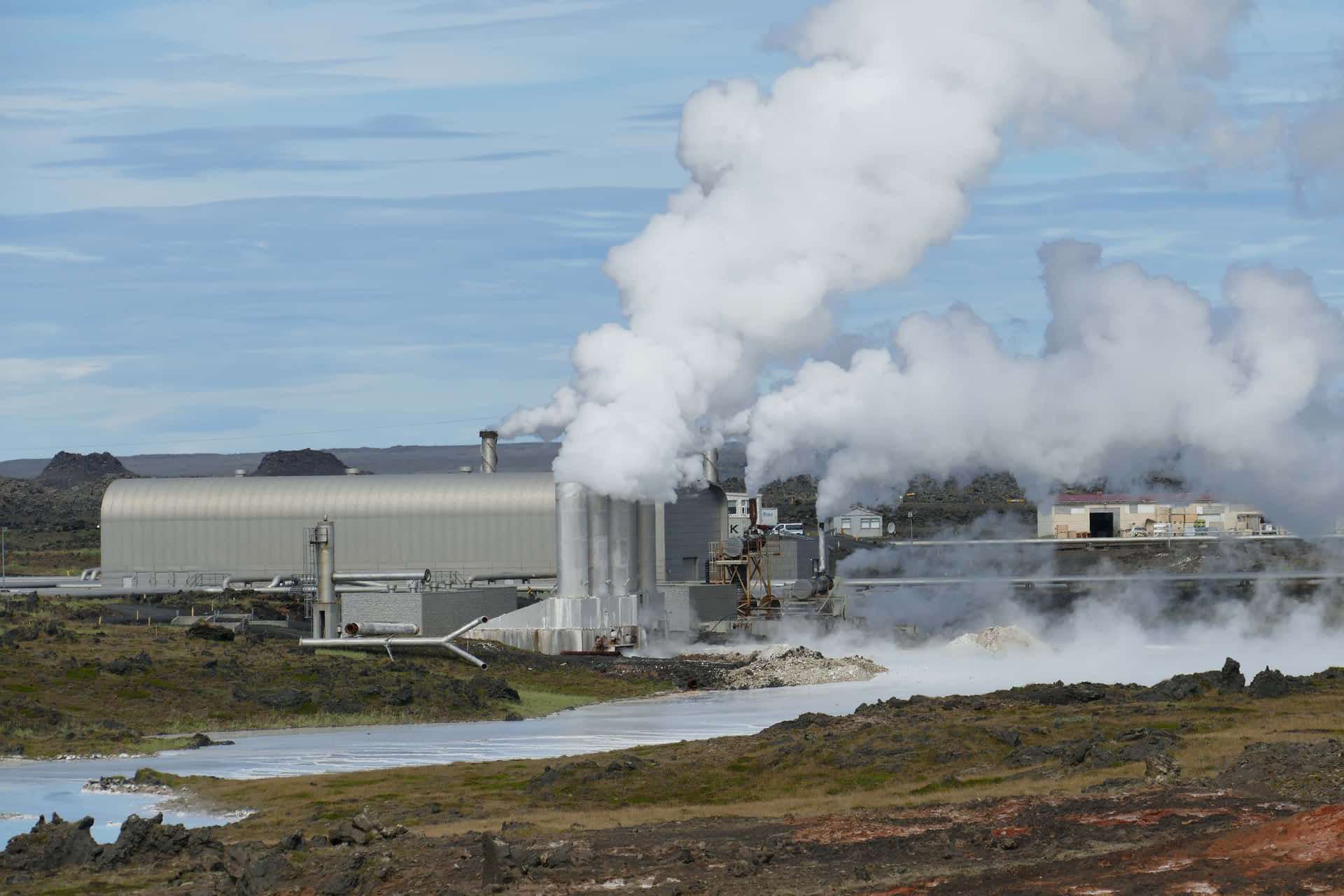 Sustainable Power: Geothermal Energy In Action Wallpaper