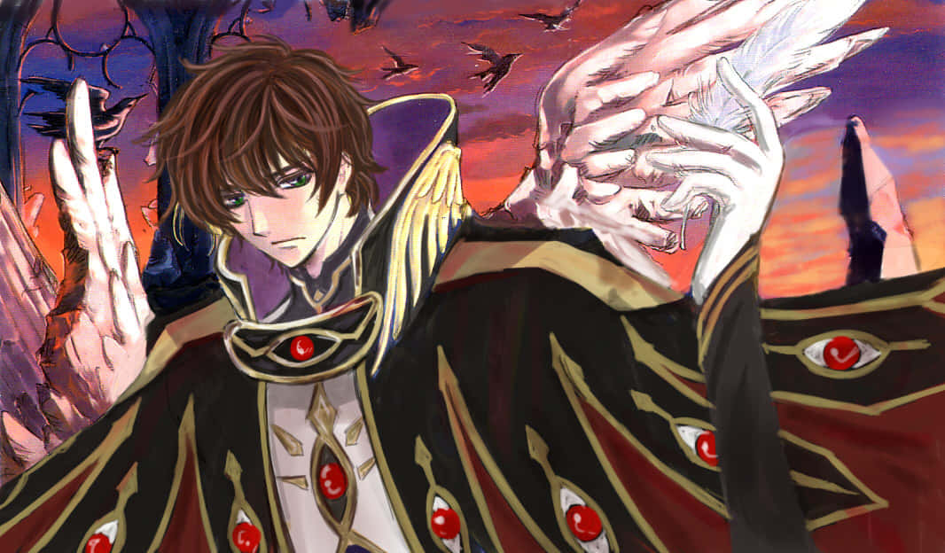 Download Lelouch Lamperouge And Kururugi Suzaku In Full Action