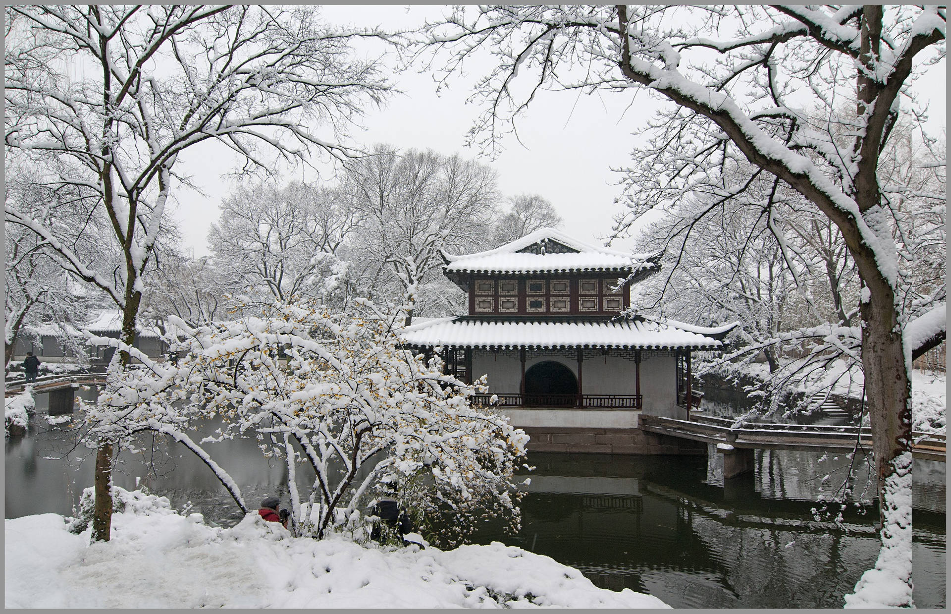 This Would Be A Potential Title For A Computer Or Mobile Wallpaper Featuring An Image Of The Suzhou Humble Administrator's Garden. Wallpaper
