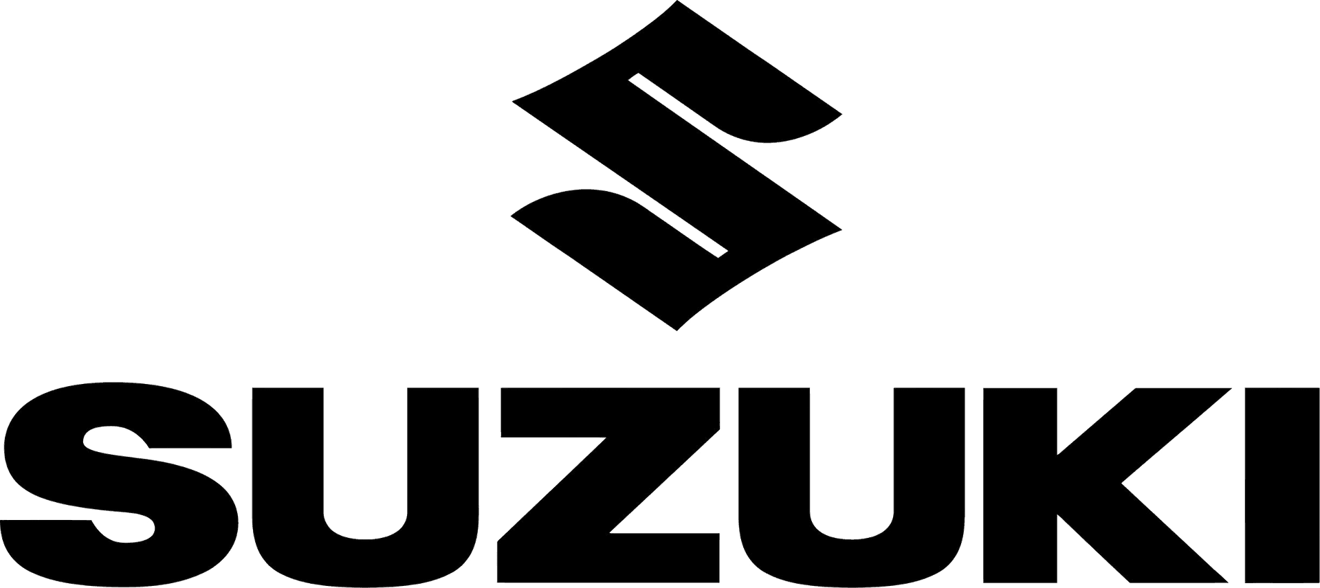 Suzuki Logo Blackon Gray Background PNG