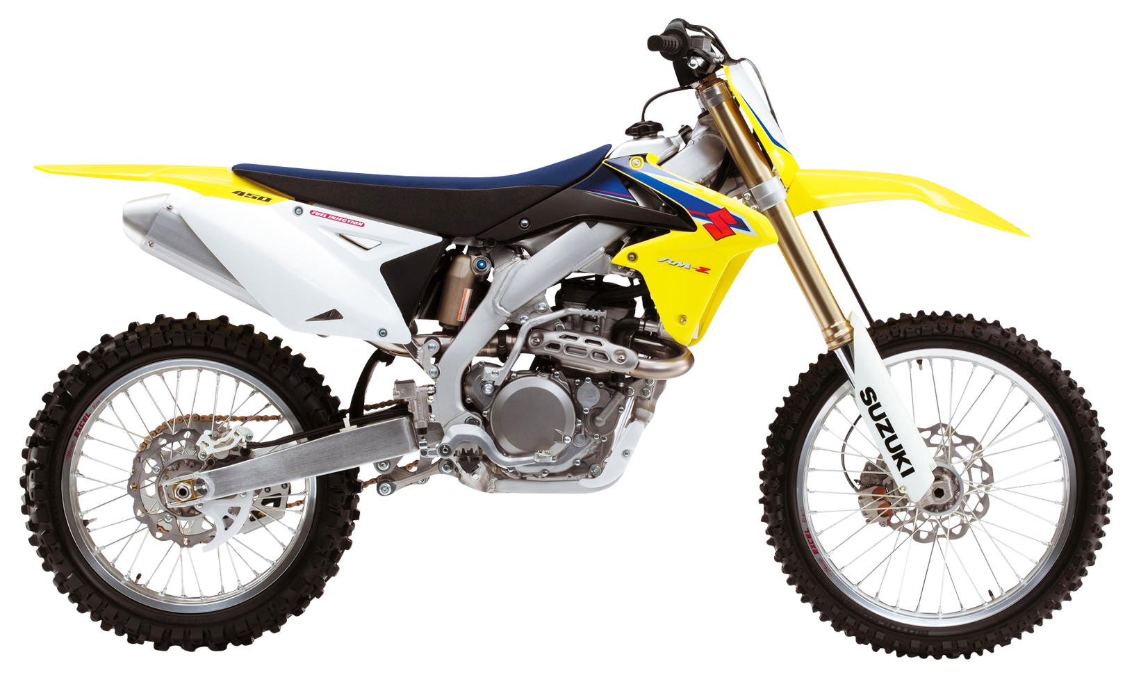 Suzuki Motocross Bike Isolated PNG