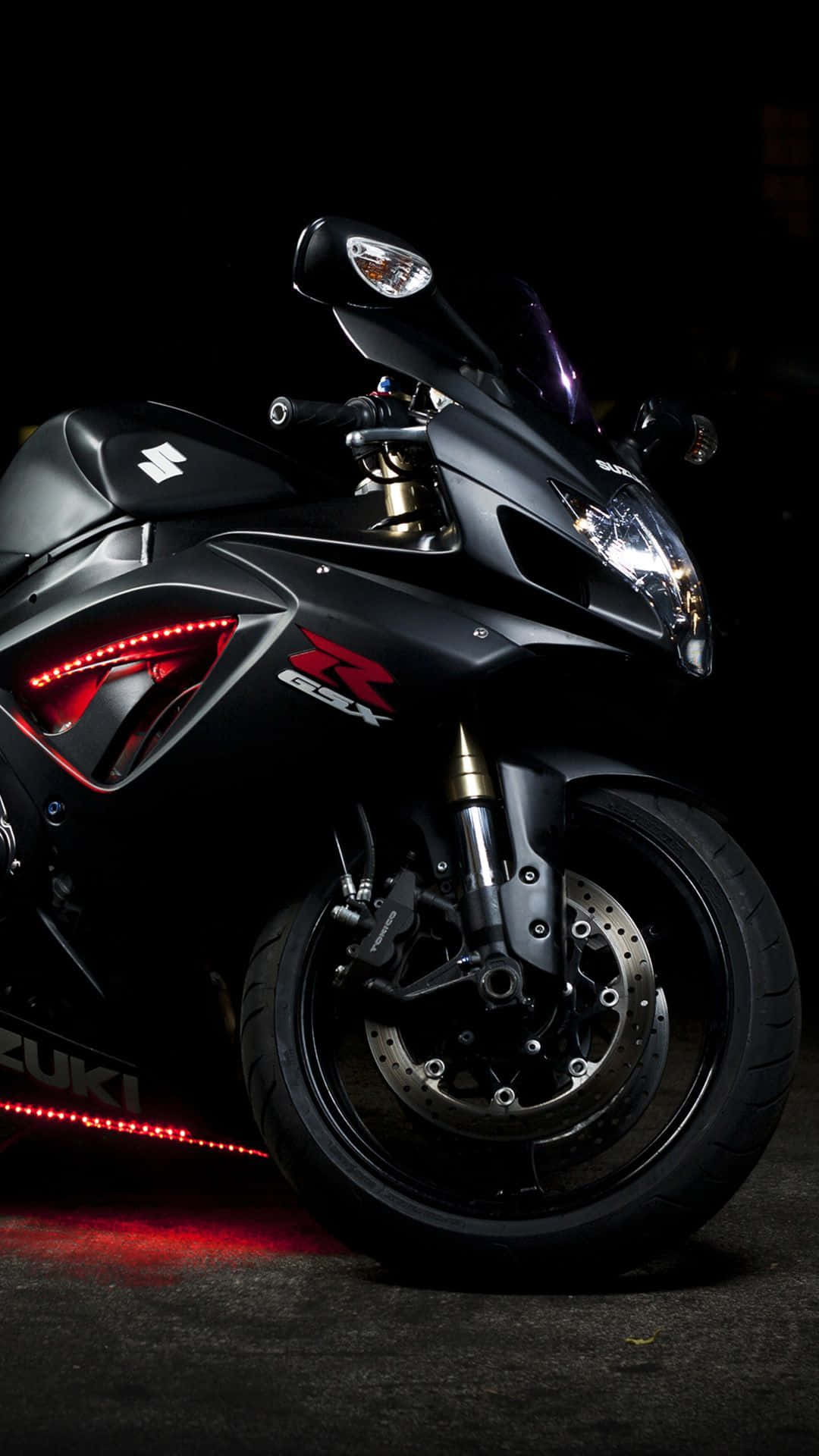 Suzuki Sportbikeinthe Dark Wallpaper