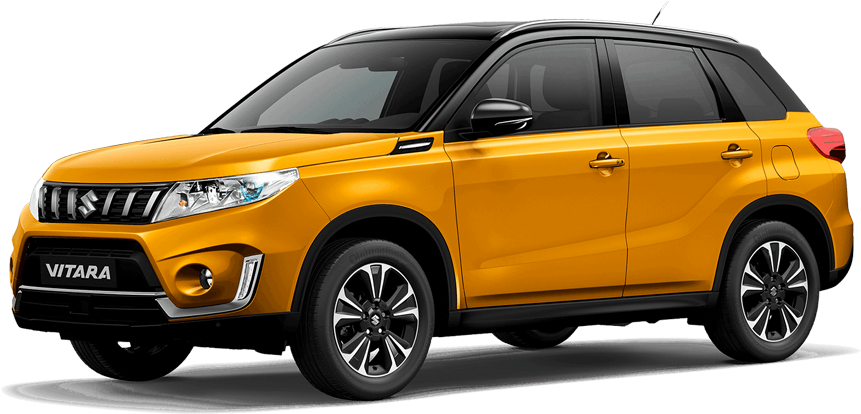 Suzuki Vitara Yellow Side View PNG