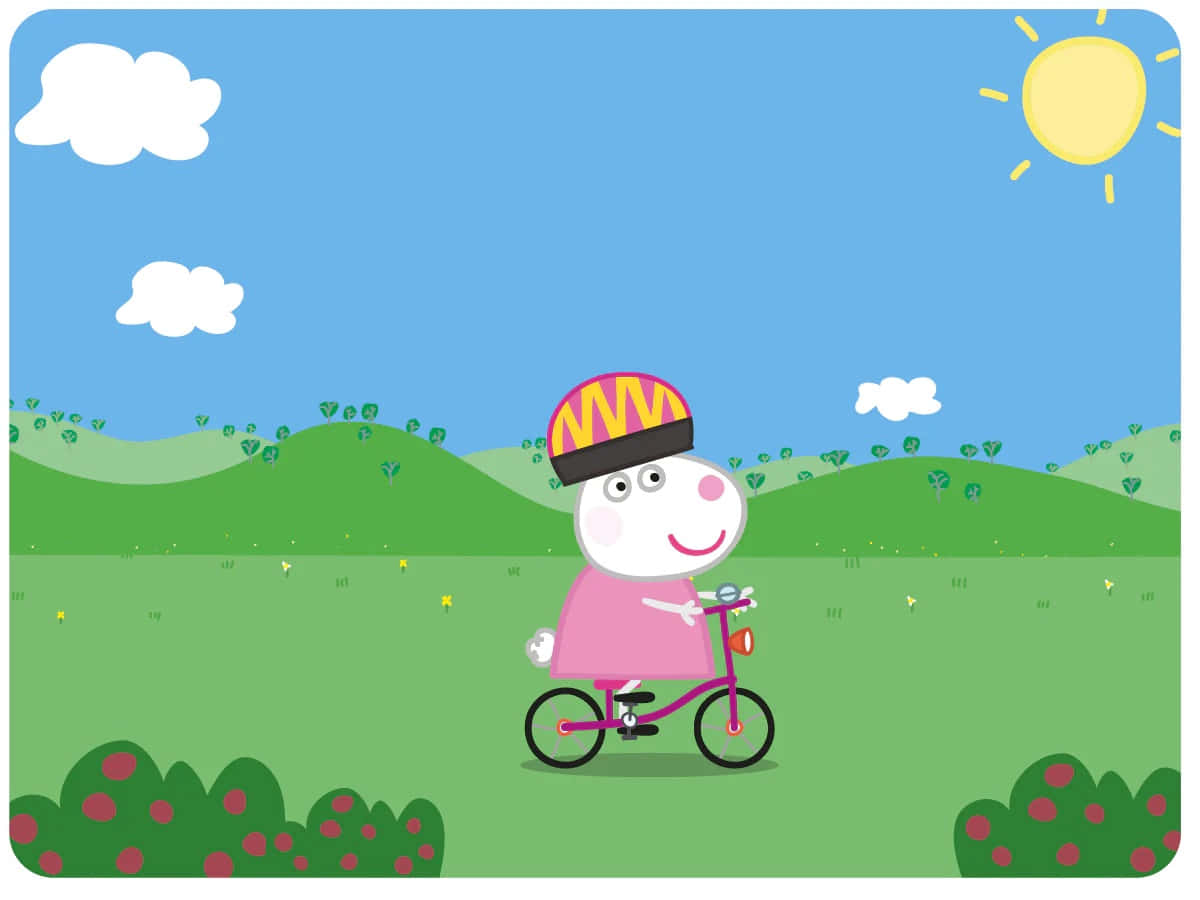 The Bright and Cheerful Suzy Sheep Wallpaper
