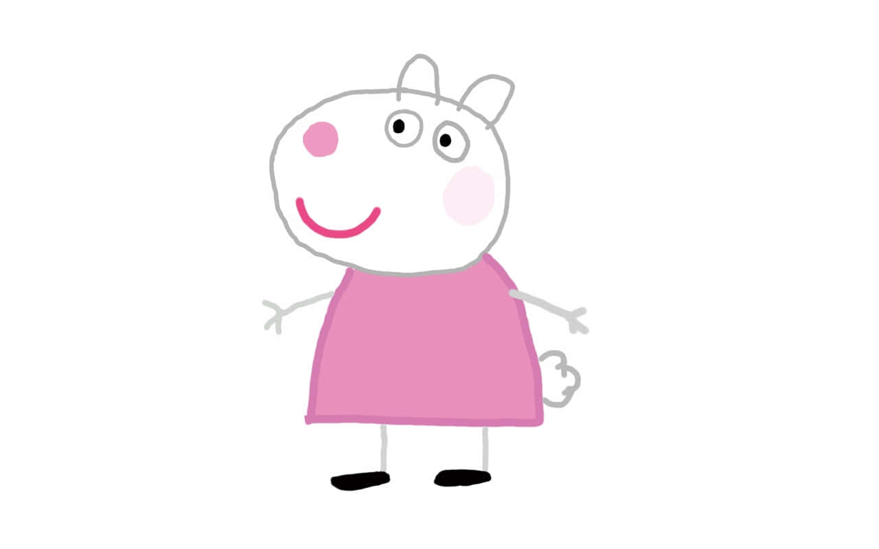 Meet Suzy Sheep, a fun-loving character from the beloved children's cartoon. Wallpaper