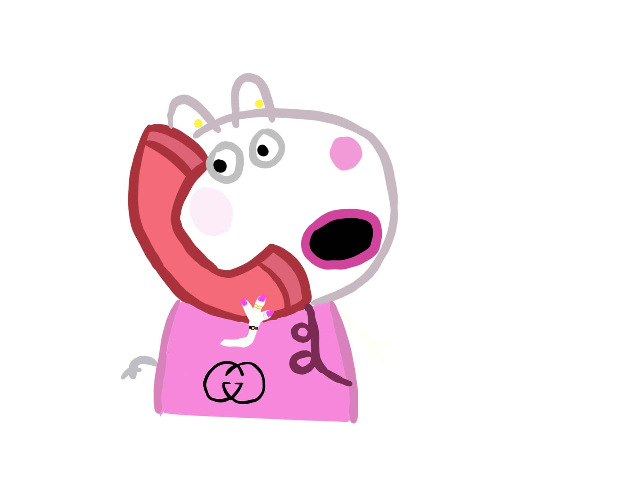 Suzy Sheep – A Sweet, Silly Character Wallpaper