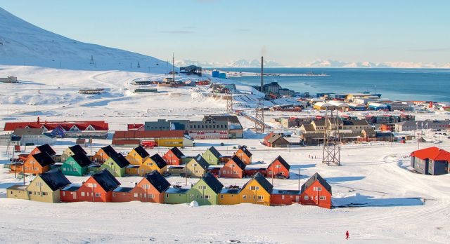 Svalbardbunte Häuser Wallpaper