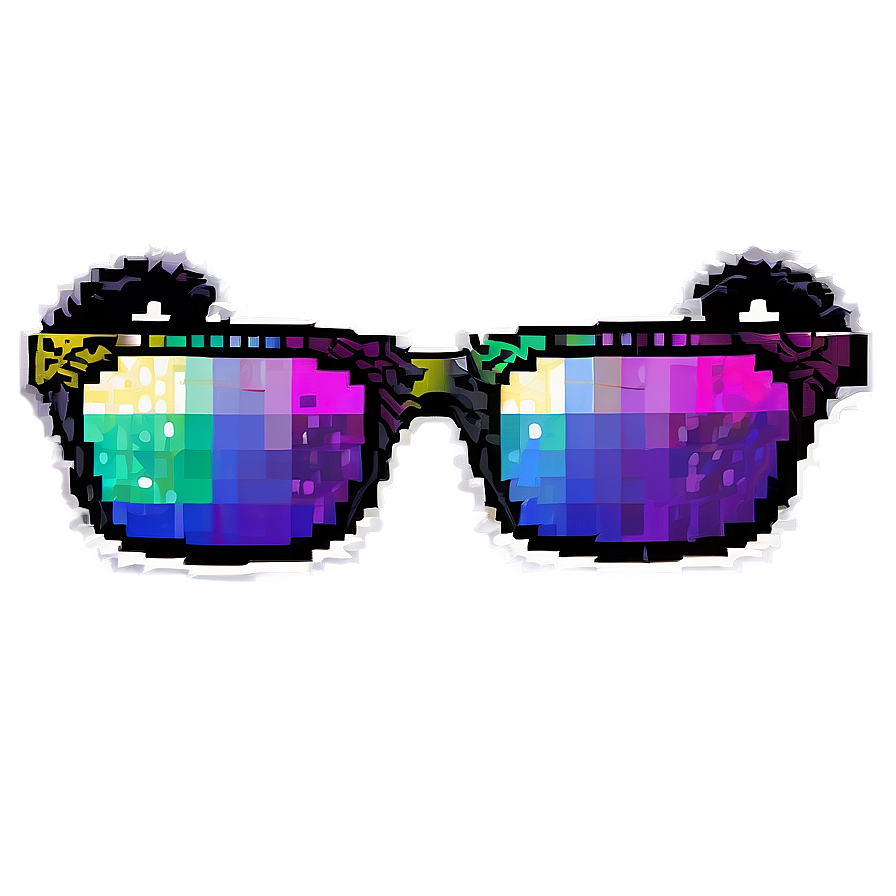 Swaggy Pixel Glasses Png Wuc82 PNG